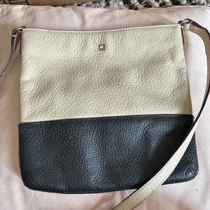 Black and Tan Colorblock Kate Spade Leather Crossbody